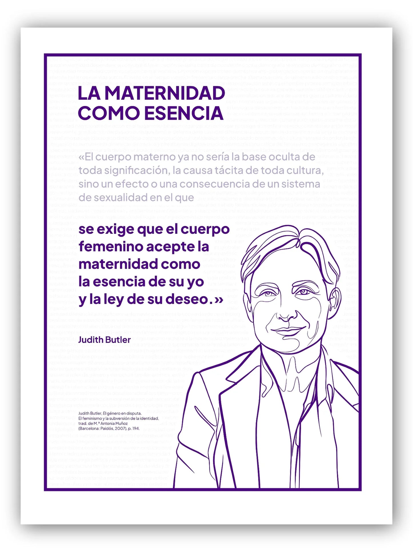 Judith Butler — La maternidad como esencia · Cita