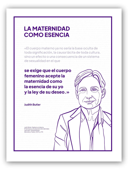 Judith Butler — La maternidad como esencia · Cita