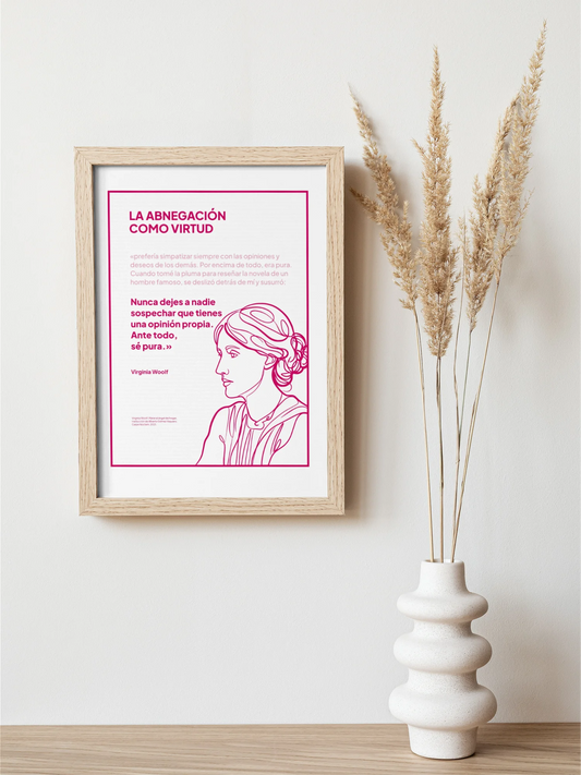 Virginia Woolf — La abnegación como virtud · Cita