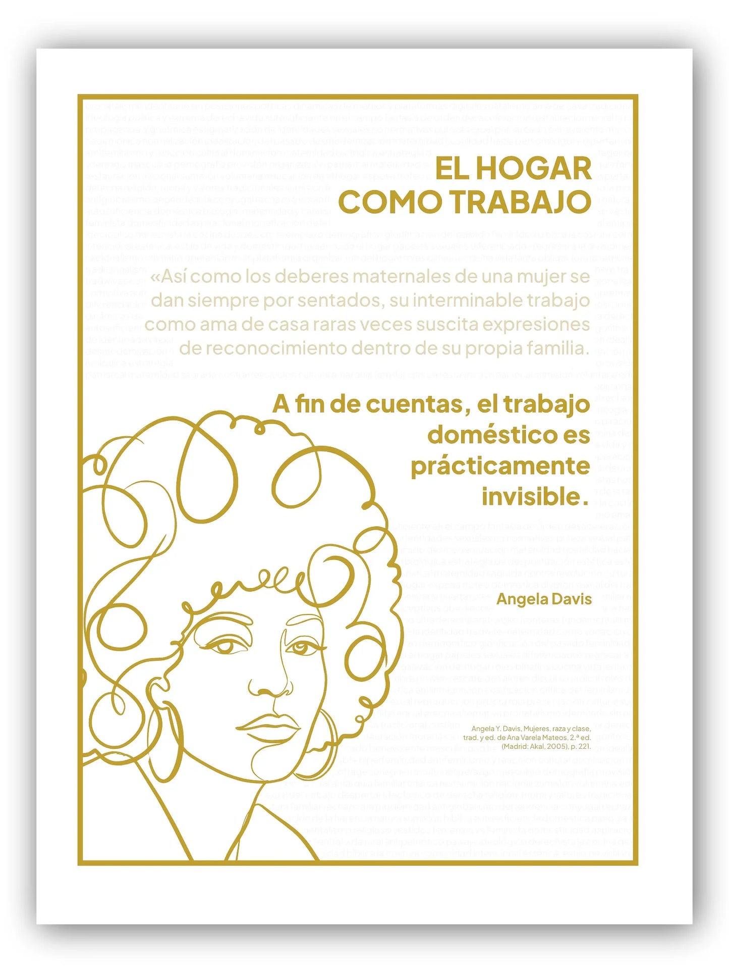 Angela Davis — El hogar como trabajo · Cita